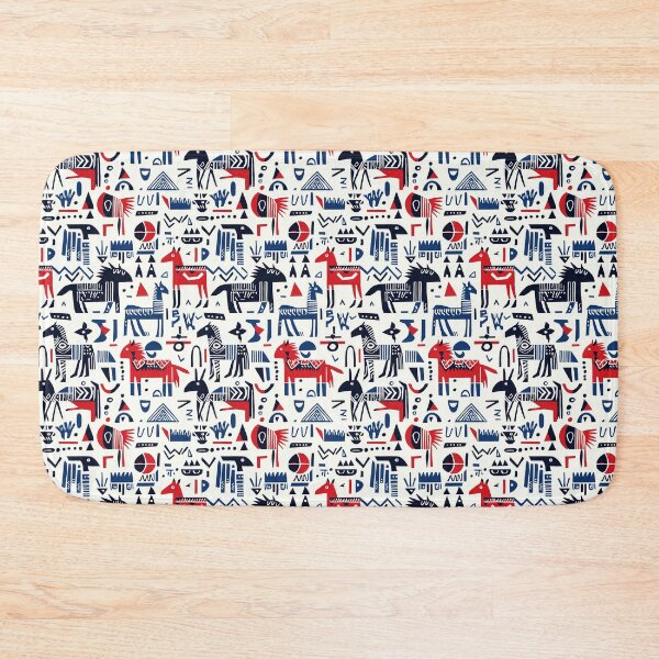 Item preview, Red and blue ethnic motifs from Mongolia designed and sold by Piotrek0001.