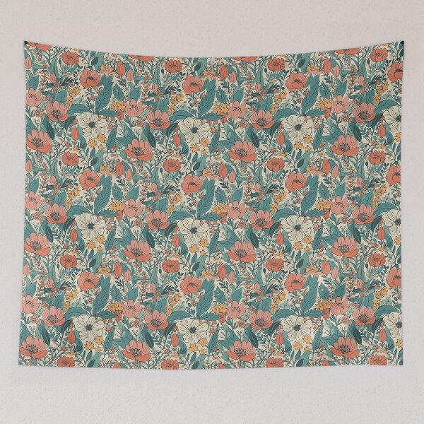 Item preview, Beautiful elegant flower seamless pattern tile designed and sold by MiraCleAI.