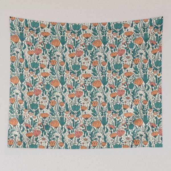 Item preview, Beautiful elegant flower seamless pattern tile designed and sold by MiraCleAI.
