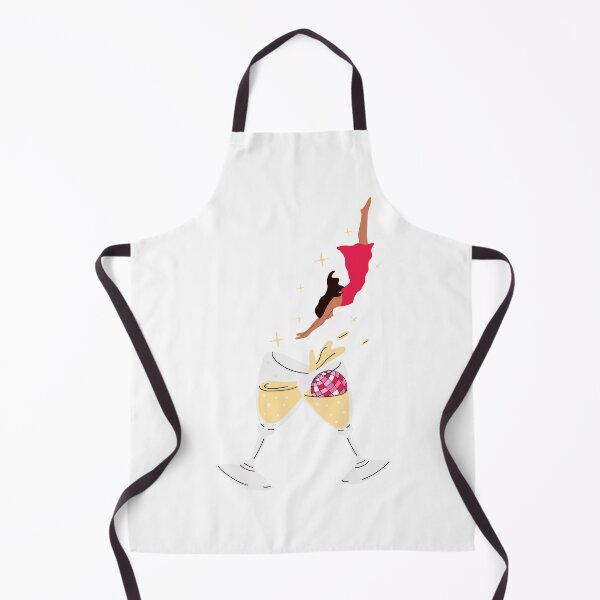 Item preview, A woman in a pink dress holding a bottle of champagne in a cowboy hat and boots. designed and sold by Innamalinka.