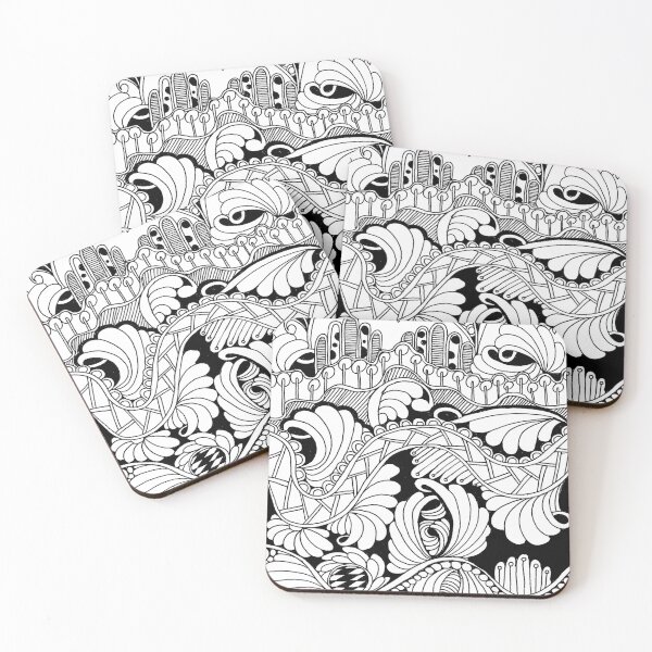 Item preview, doodled cityscape designed and sold by kellybyrdart1.