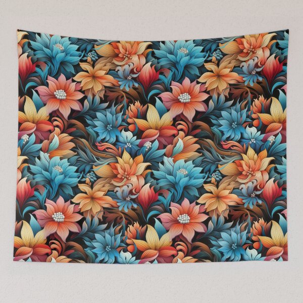 Item preview, Colorful groovy boho paint seamless pattern designed and sold by MiraCleAI.