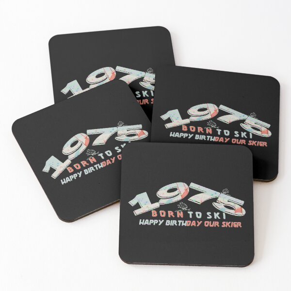 Item preview, Vintage Ski Racer – Born to Ski Since 1975 - for 50th Birthday Wishes Funny Gifts for Ski Enthusiast  designed and sold by MatthewViews.
