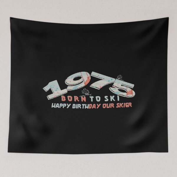 Item preview, Vintage Ski Racer – Born to Ski Since 1975 - for 50th Birthday Wishes Funny Gifts for Ski Enthusiast  designed and sold by MatthewViews.