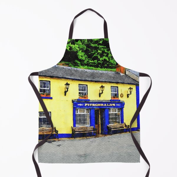 Item preview, Watercolor representation of a colorful pub in Avoca, County Wicklow, Ireland designed and sold by GestaltImagery.