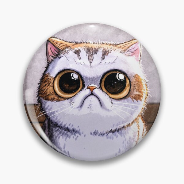 Item preview, Kawaii Realistic Grumpy Cat Illustration designed and sold by bgrzblkdigital.