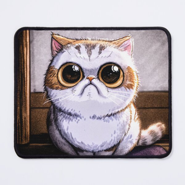 Item preview, Kawaii Realistic Grumpy Cat Illustration designed and sold by bgrzblkdigital.