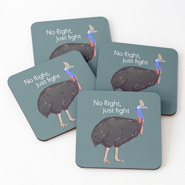 Item preview, Cassowary - No flight, just fight designed and sold by BeeHappyShop.