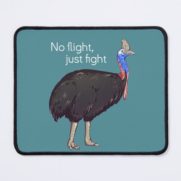 Item preview, Cassowary - No flight, just fight designed and sold by BeeHappyShop.