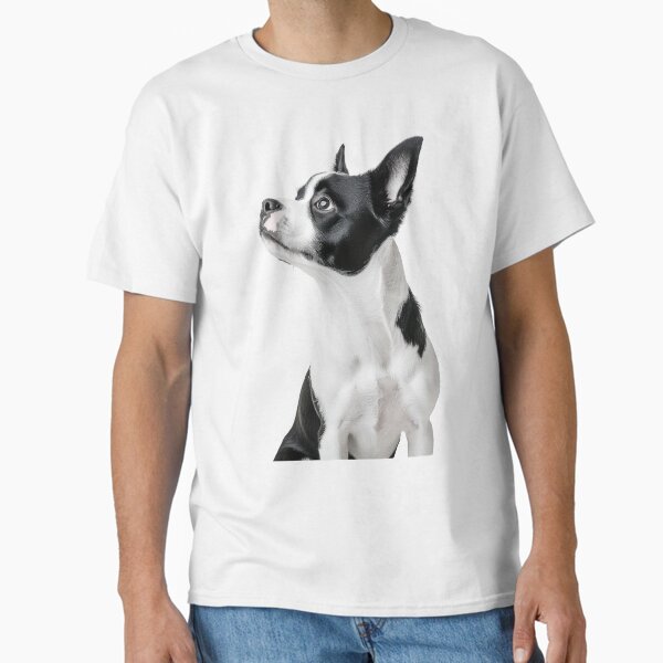 Item preview, Adorable Boston Terrier Dog Looking Upwards  designed and sold by 9george.
