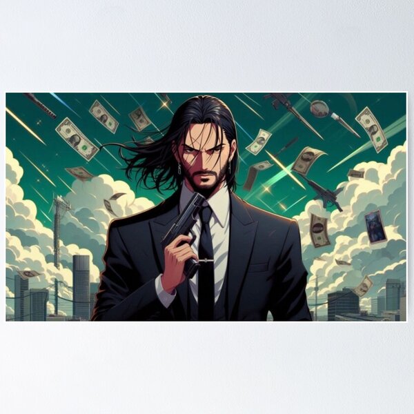 Artikel-Vorschau von John Wick Anime, designt und verkauft von dmayuscula.