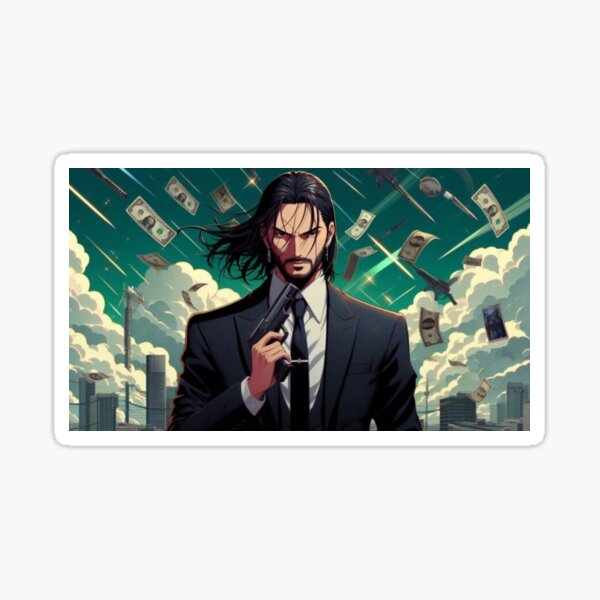 Artikel-Vorschau von John Wick Anime, designt und verkauft von dmayuscula.
