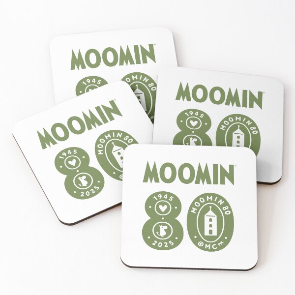Item preview, Moomin 80th Anniversary 1945-2025 Large Text Logo designed and sold by MoominStore.