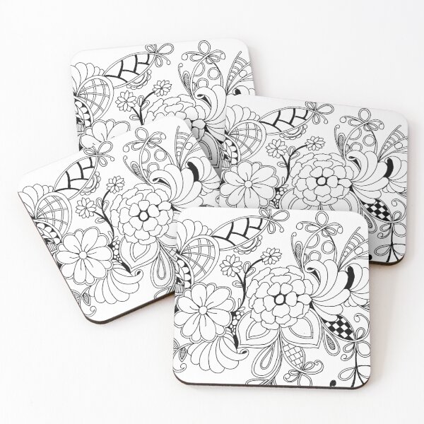 Item preview, Doodled flowers and weeds designed and sold by kellybyrdart1.