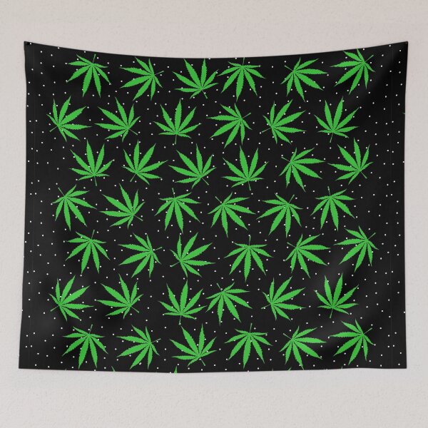 Item preview, marijuana leaves pattern designed and sold by JVNS.