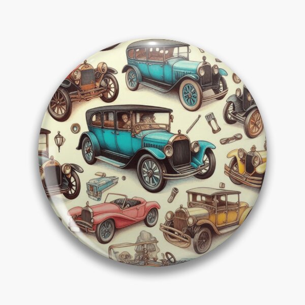 Artikelvorschau, Auto Muster Vintage Alt Klassisch entworfen und verkauft von AvasMillswork.