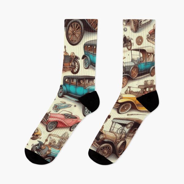 Item preview, Car Pattern Vintage Old Classic  designed and sold by AvasMillswork.