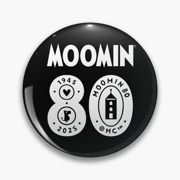 Item preview, Moomin 80th Anniversary 1945-2025 Large White Text Logo designed and sold by MoominStore.