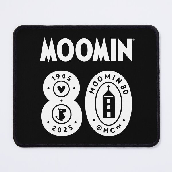 Item preview, Moomin 80th Anniversary 1945-2025 Large White Text Logo designed and sold by MoominStore.