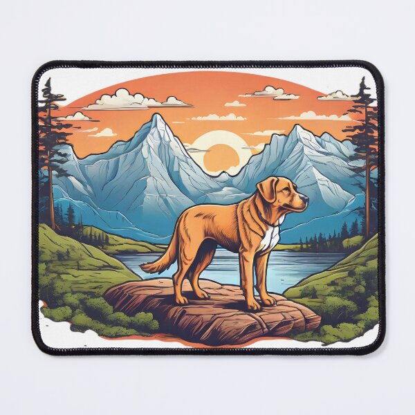 Item preview, dog in american national park designed and sold by Karaz's Animal Kingdom.