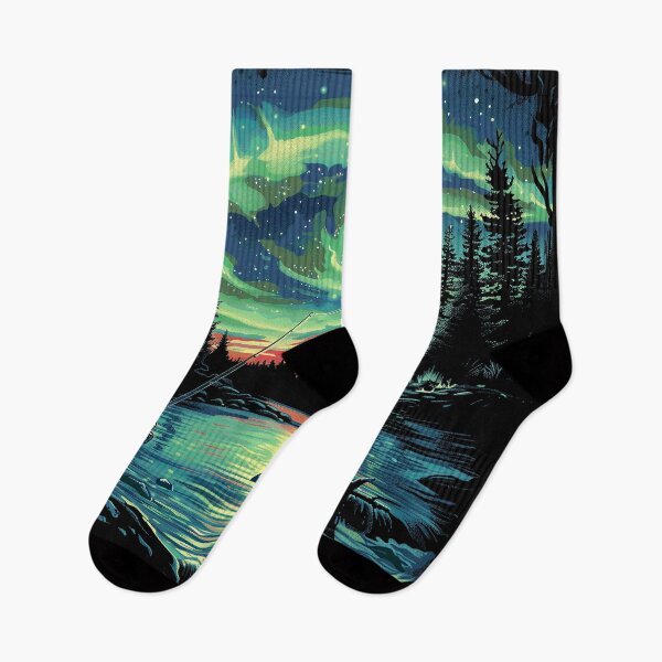 Item preview, Northern Lights Fishing In Kuusamo designed and sold by SteadyRolling.