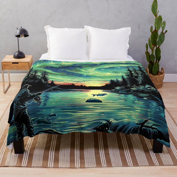 Item preview, Northern Lights Fishing In Kuusamo designed and sold by SteadyRolling.
