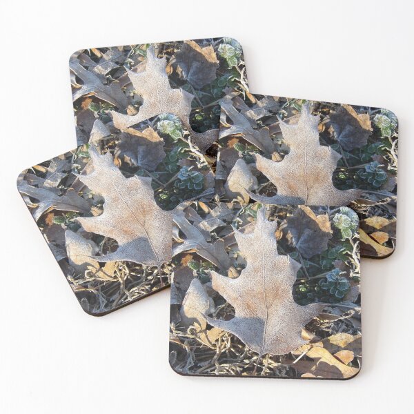 Item preview, Frosted Red Oak Leaf designed and sold by gistinker.