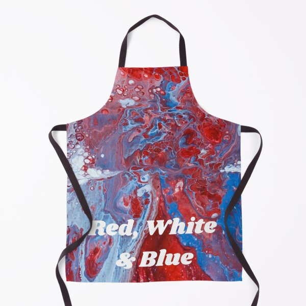 Item preview, Red, White & Blue - Flow Art / Pour Painting - jdp-04-0008 designed and sold by ANomadDesigns.