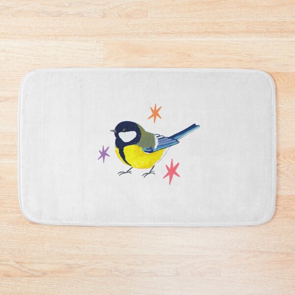 Item preview, Cute Great Tit Bird Illustration – Whimsical Nature Art designed and sold by YaraCuteArt.