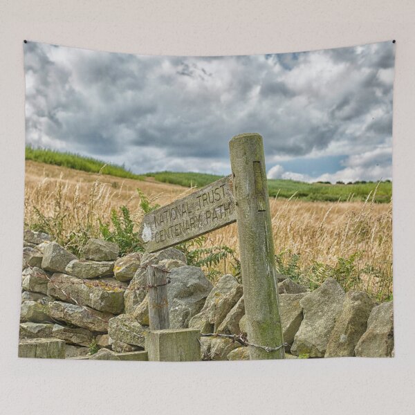 Item preview, Centenary path wooden sign post in Yorkshire designed and sold by Photopat.