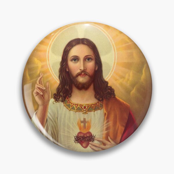 Item preview, Jesus Immaculate Sacred Heart of God Jesus Religious Christian Catholic Picture  designed and sold by tanabe.