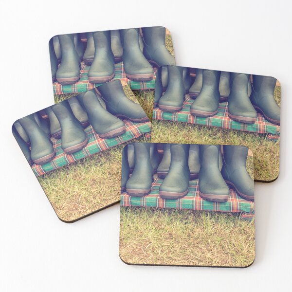 Item preview, Row of green wellies designed and sold by Photopat.