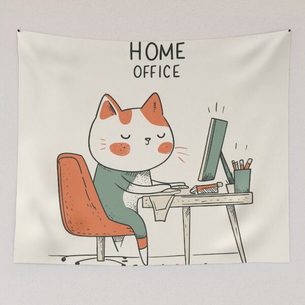 Item preview, Home Office Cat designed and sold by Rtymer.