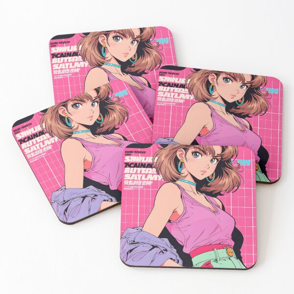 Artikelvorschau, titelseite mädchen anime jahrgang rosa entworfen und verkauft von Anime-rewind.