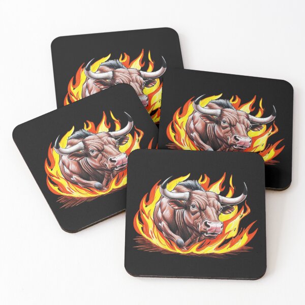 Item preview, Bull Fire Fiery Bull Flames Boss designed and sold by Design_Your_Day.