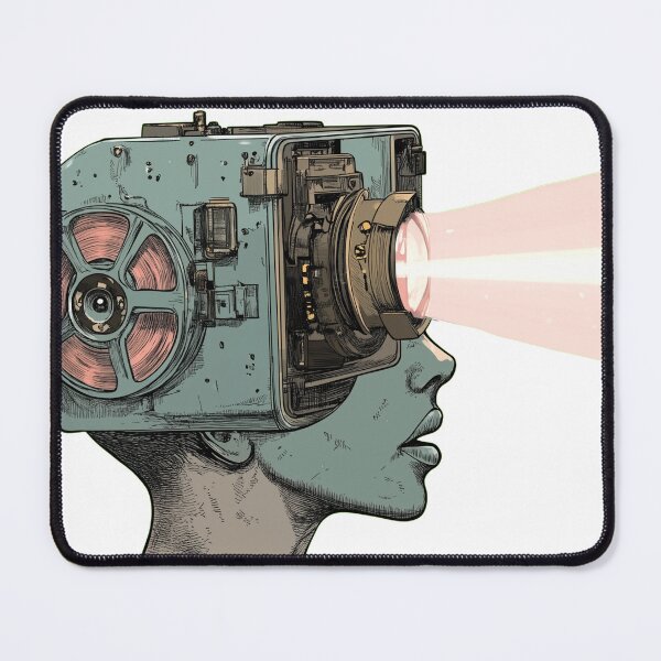 Item preview, Projector Head. Surreal Vintage cinema film fan. designed and sold by Shoot-The-Moon.