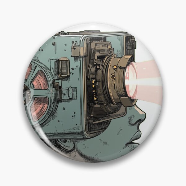 Item preview, Projector Head. Surreal Vintage cinema film fan. designed and sold by Shoot-The-Moon.