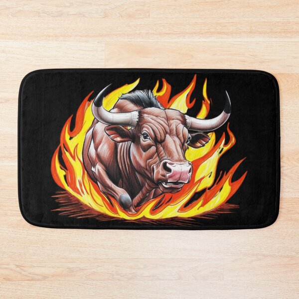 Item preview, Bull Fire Fiery Bull Flames Boss designed and sold by Design_Your_Day.