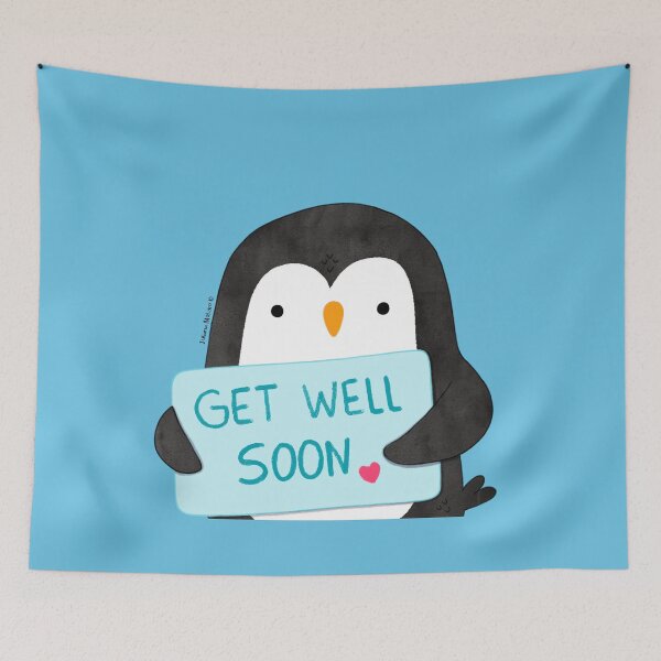 Item preview, Get Well Soon Penguin designed and sold by thepenguinsfamily.