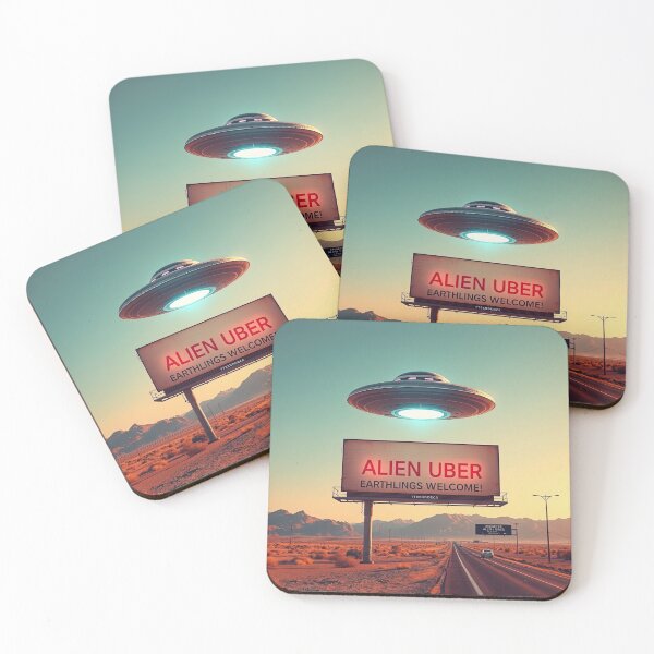 Item preview, Alien Uber Billboard - Earthlings Welcome! designed and sold by ckwags.