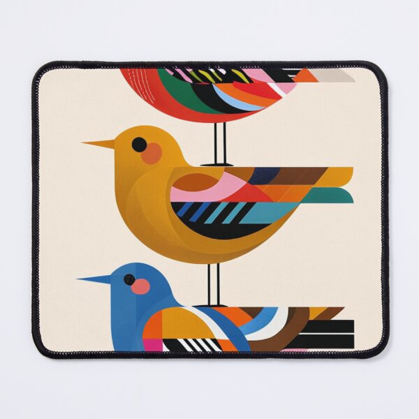 Item preview, Vertical colorful bird silhouettes designed and sold by Sigtrix.