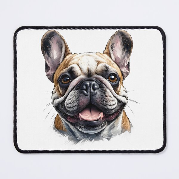 Item preview, happy french bulldog head designed and sold by Metaverse8.