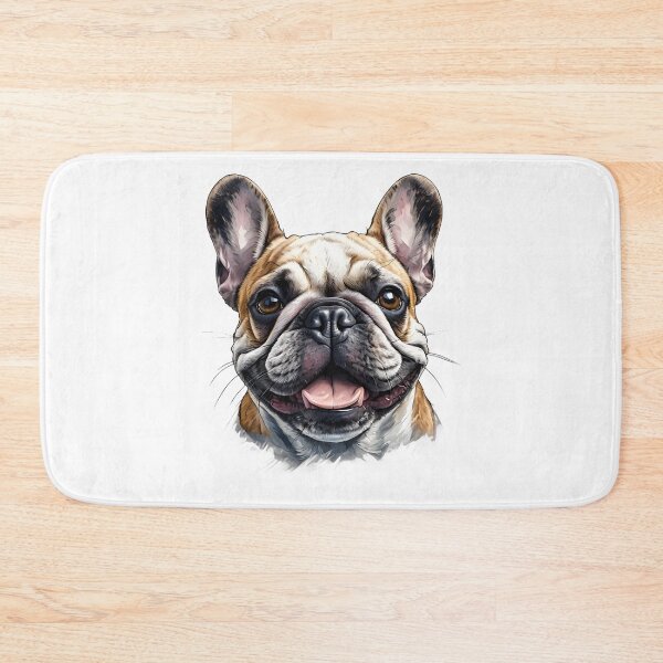Item preview, happy french bulldog head designed and sold by Metaverse8.