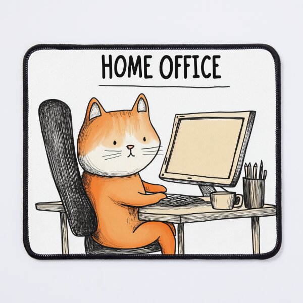 Item preview, Home Office Cat designed and sold by Rtymer.