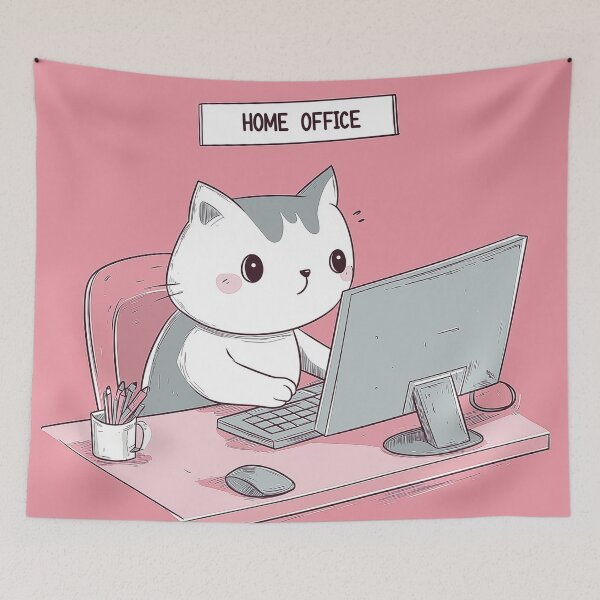 Item preview, Home Office Cat designed and sold by Rtymer.