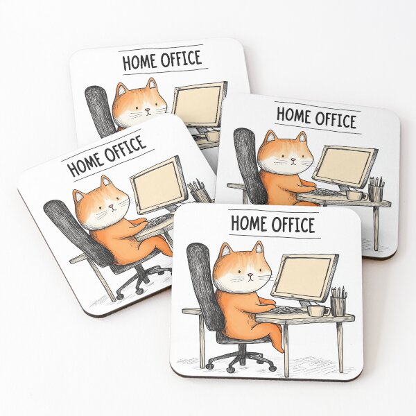 Item preview, Home Office Cat designed and sold by Rtymer.