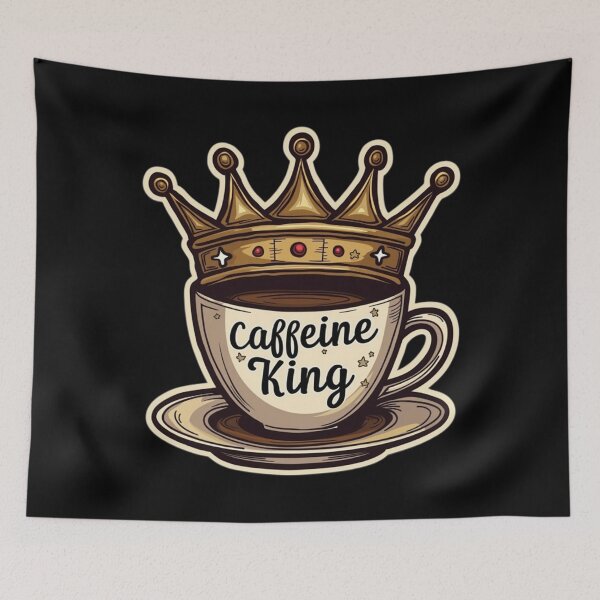Item preview, Caffeine King - Crowned By Coffee designed and sold by Blok45.