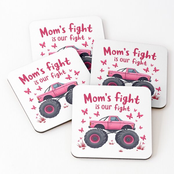 Item preview, Mom’s Fight Is Our Fight - Breast Cancer Awareness designed and sold by HandicraftArt.