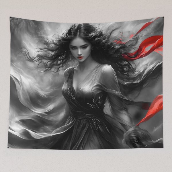 Item preview, Red Flags 3 bw designed and sold by deep-sea-birds.