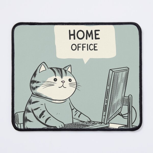 Item preview, Home Office Cat designed and sold by Rtymer.